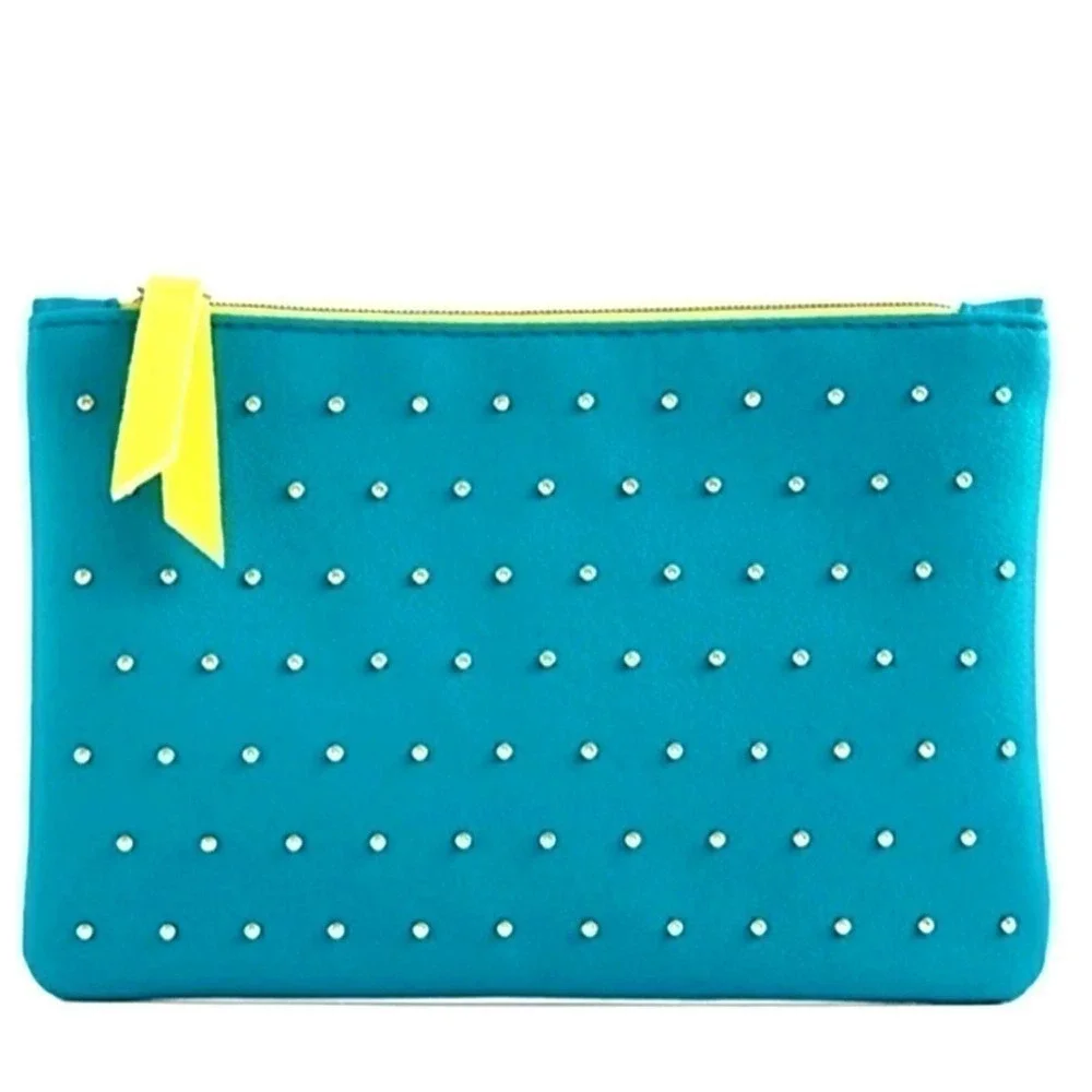 IPSY 100th Glam Bag Turquoise studded Neon…